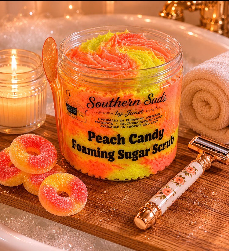 Peach Candy Foaming Sugar Scrub