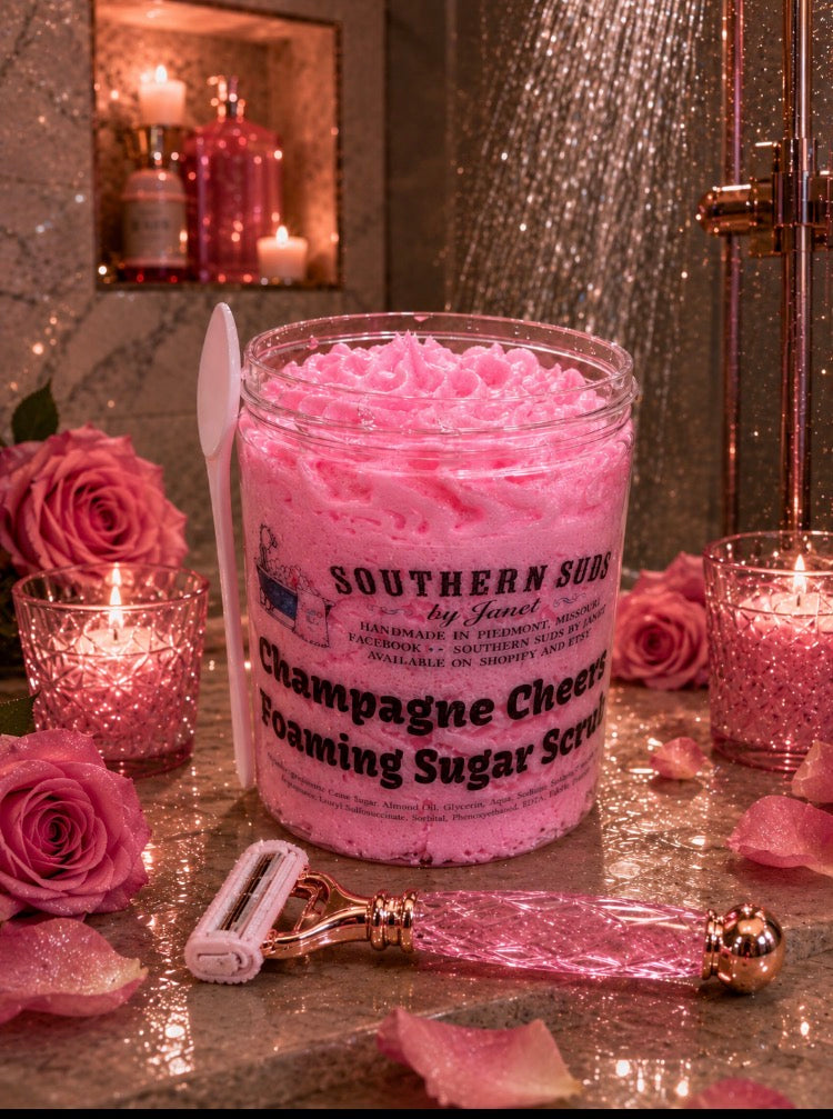 Champagne Cheers Foaming Sugar Scrub (my version of Champagne Toast)