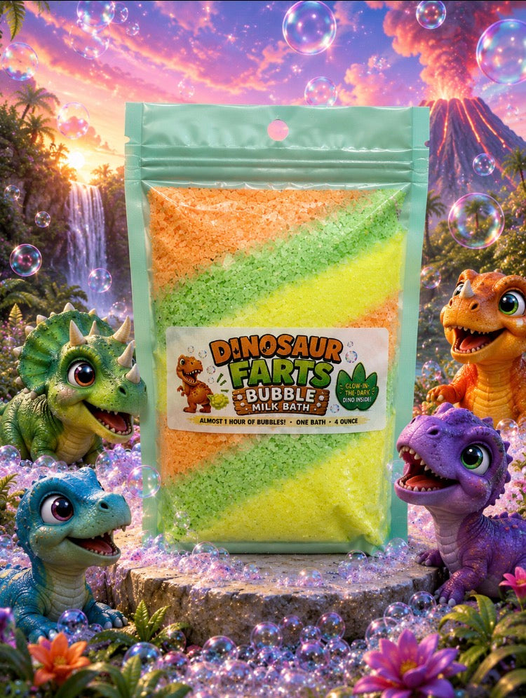 Dinosaur Farts Kid's Bubble Milk Bath