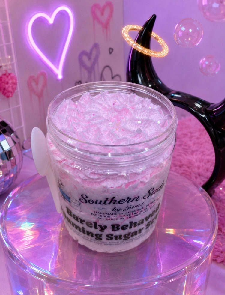 Barely Behaved Foaming Sugar Scrub (my version of Beija Flor 68)