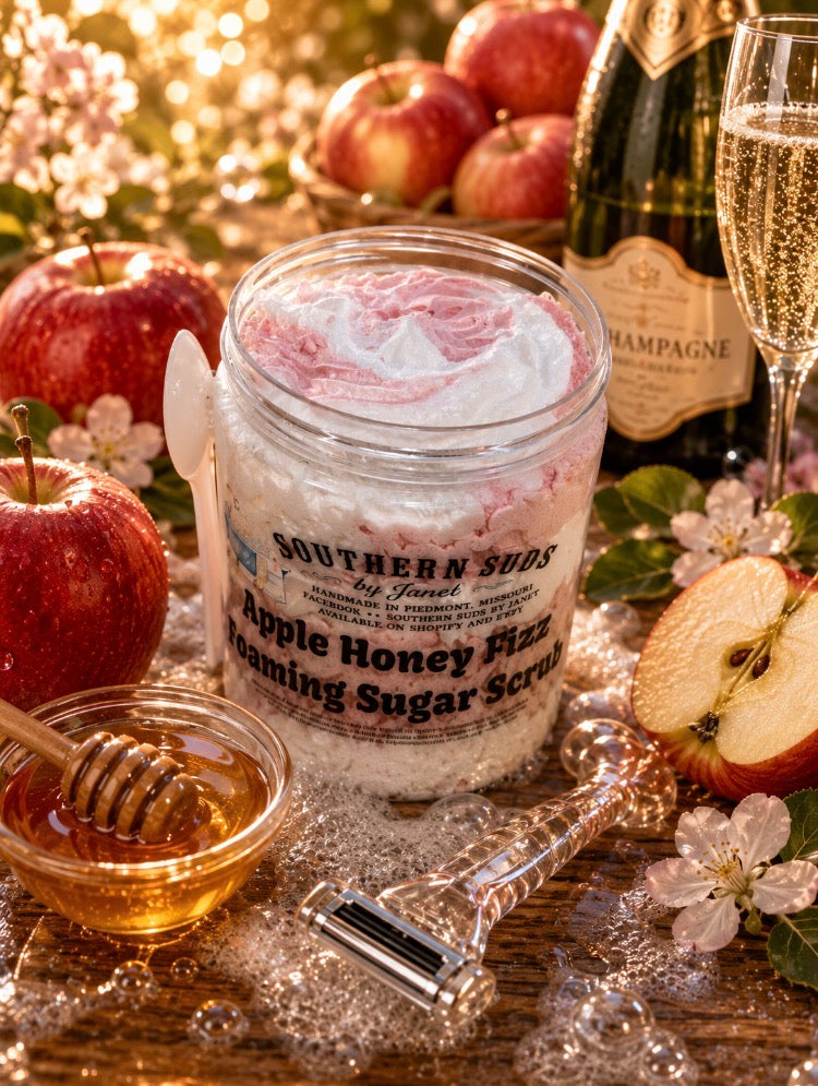 Apple, Honey, & Fizz Foaming Sugar Scrub