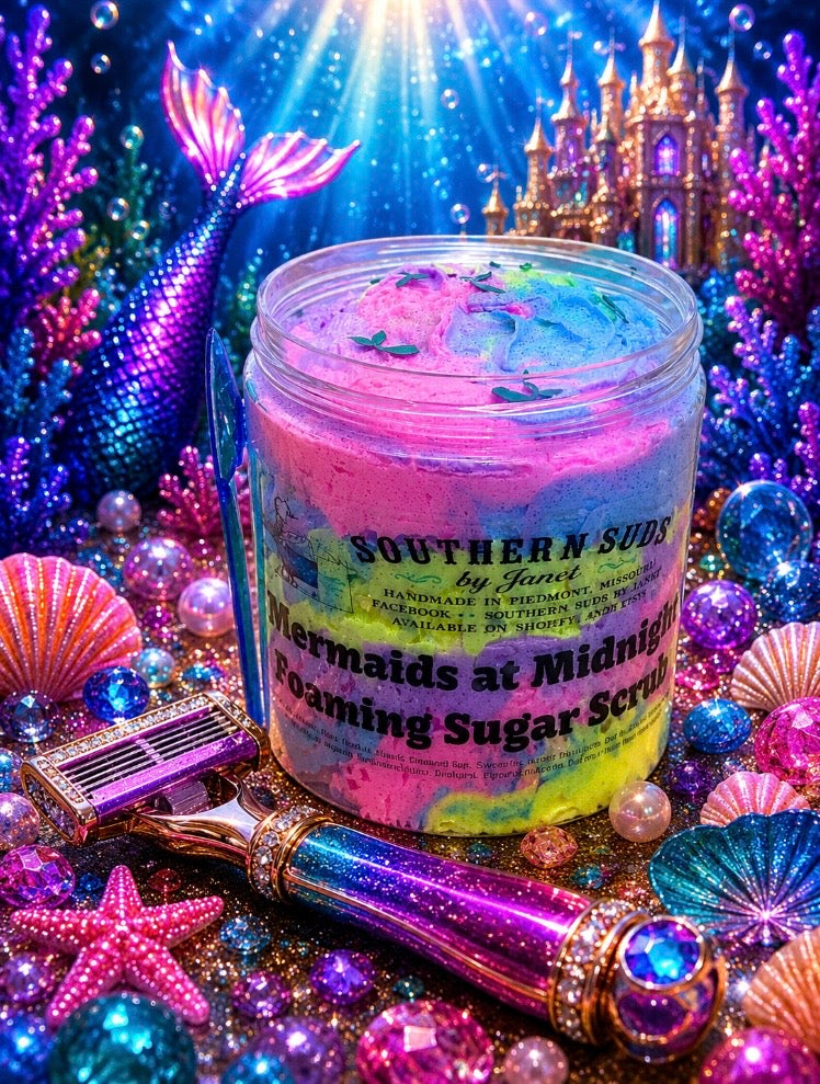 Mermaids at Midnight Foaming Sugar Scrub