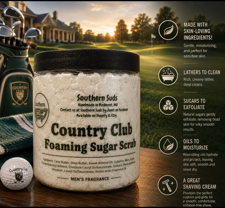 Country Club Foaming Sugar Scrub