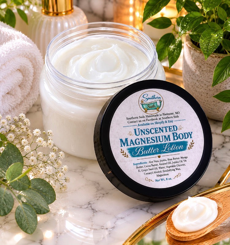 Unscented Magnesium Body Butter Lotion