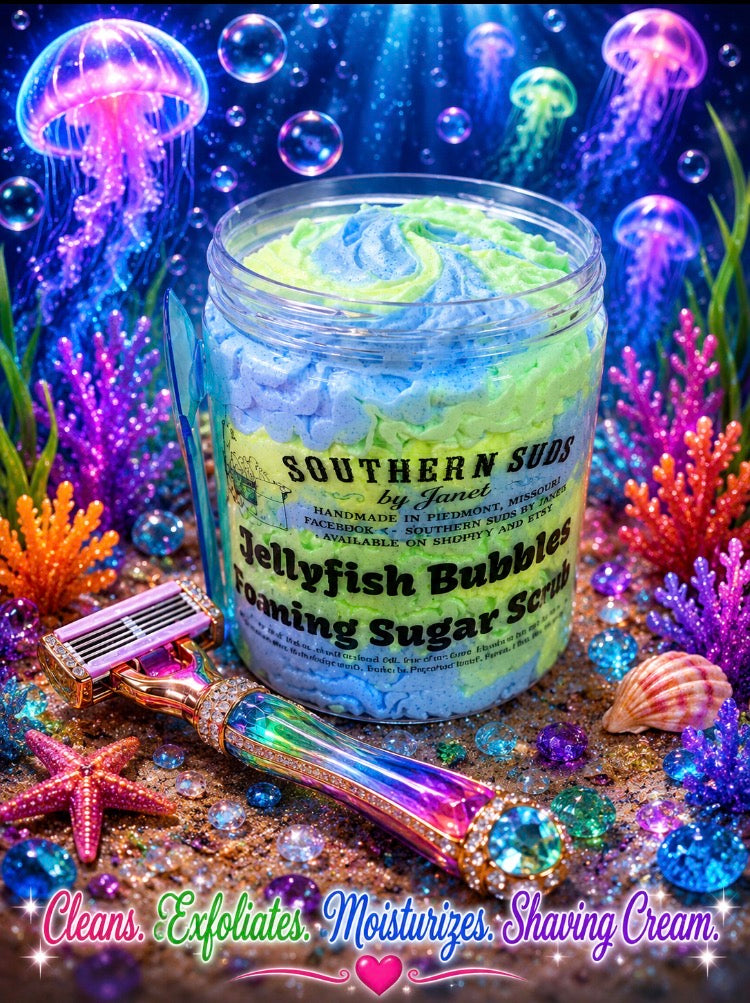 Jellyfish Bubbles Foaming Sugar Scrub