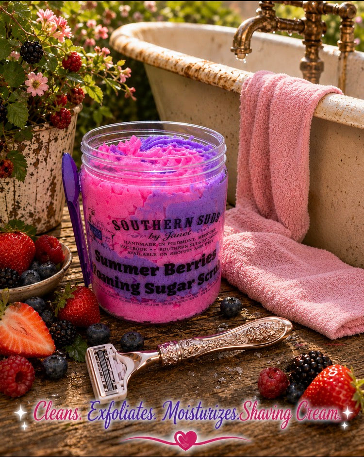 Summer Berries Foaming Sugar Scrub