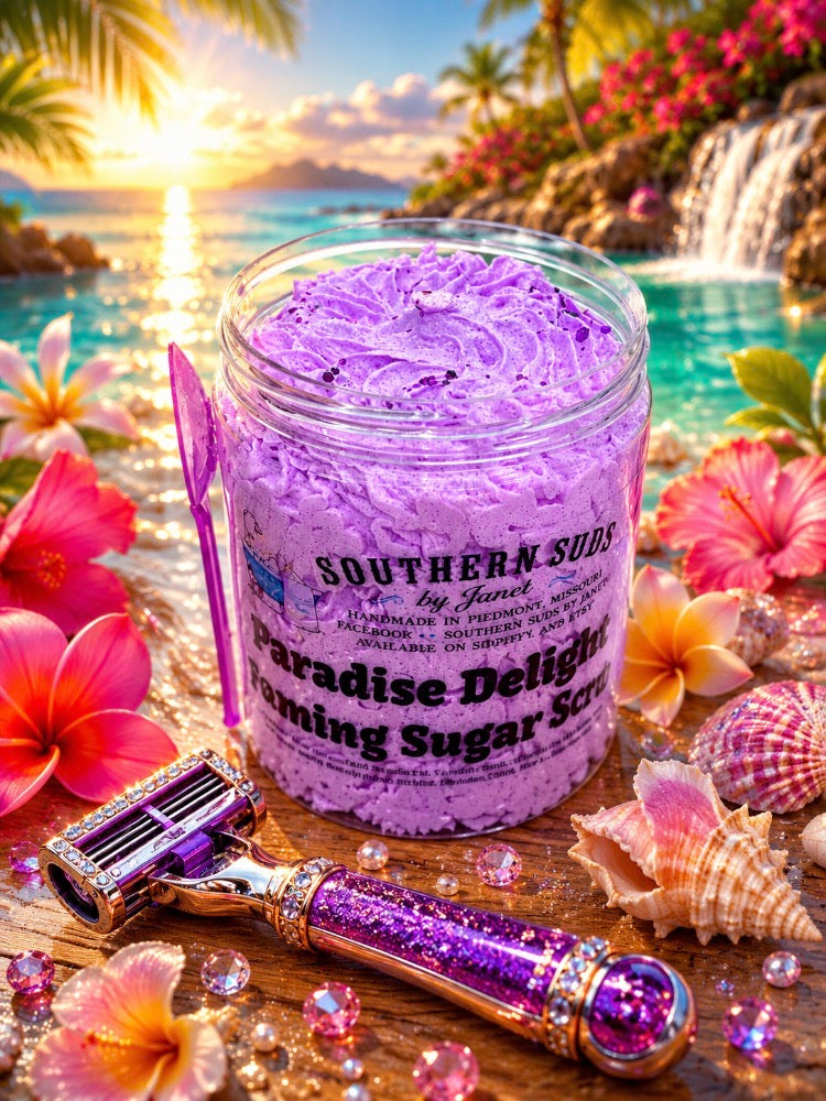 Paradise Delight Foaming Sugar Scrub (my version of Delicia Delight 59)