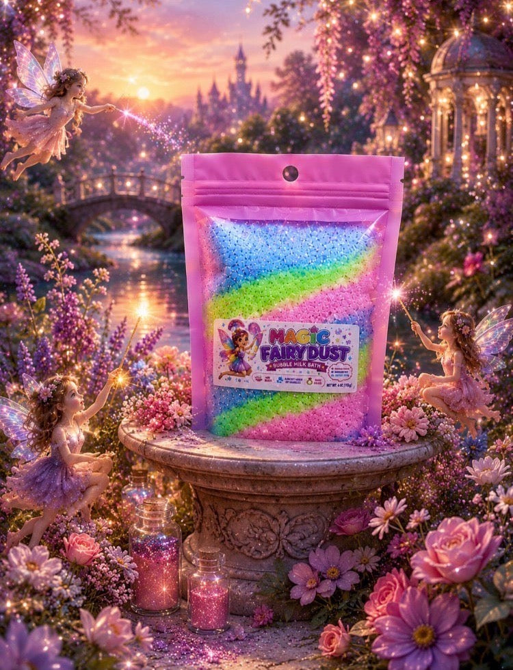 Magic Fairy Dust kids Bubble Milk Bath