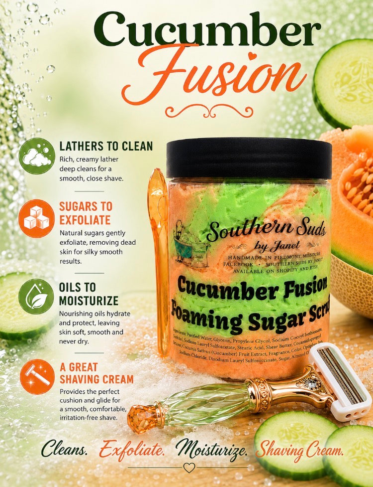 Cucumber Fusion Foaming Sugar Scrub
