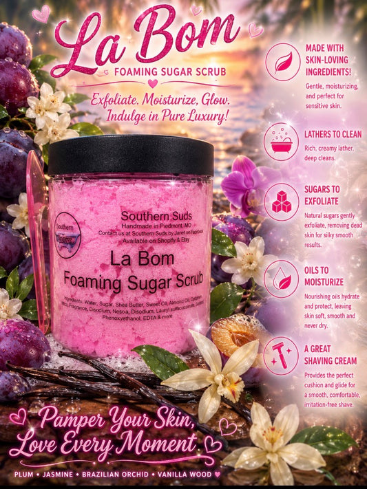 La Bom Foaming Sugar Scrub (my version of Bom Dia Bright 40)