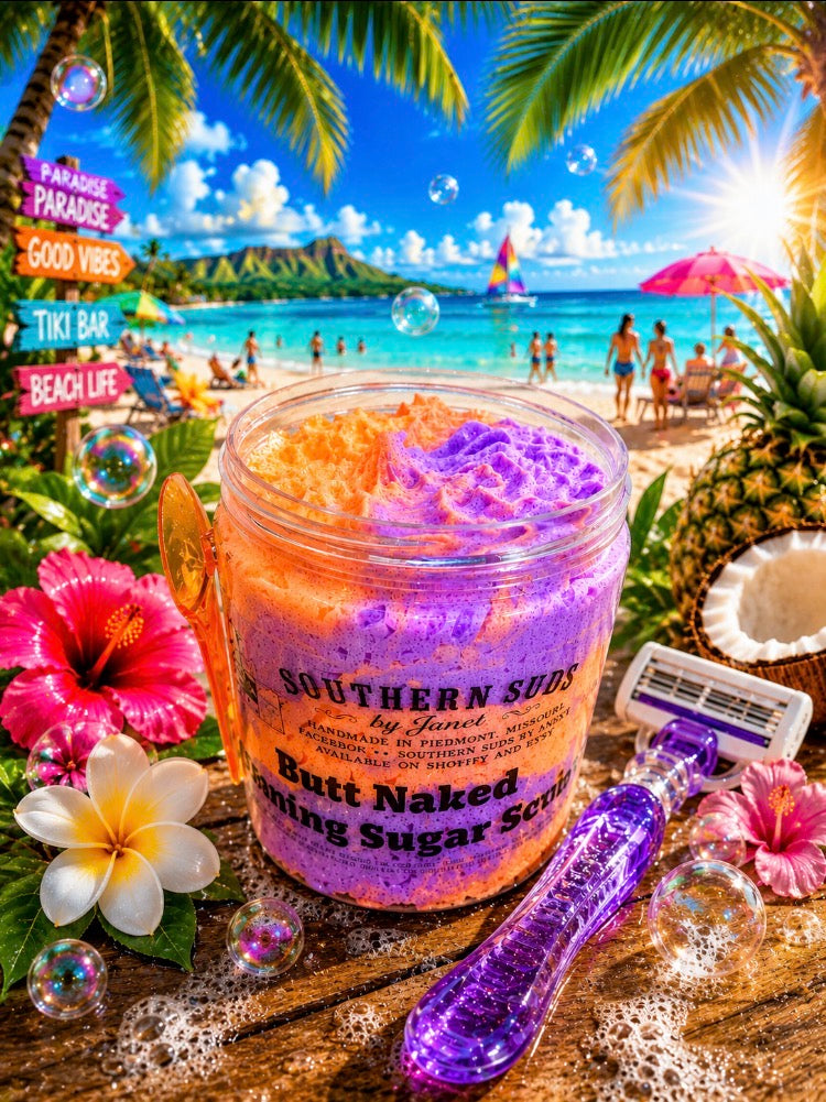 Butt Naked Foaming Sugar Scrub