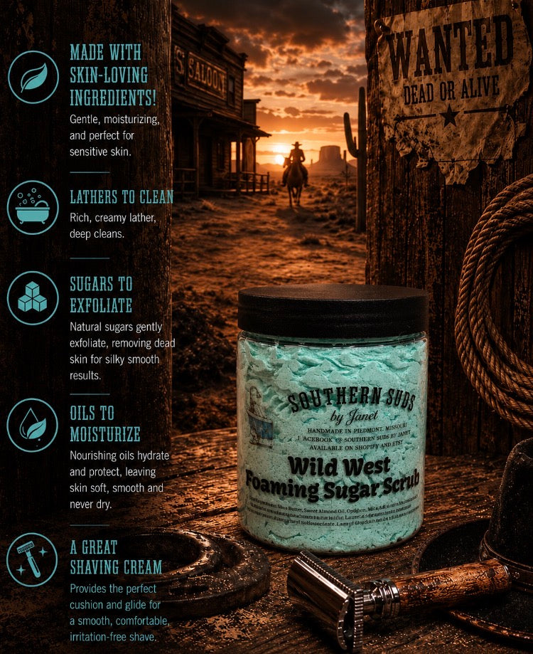 Wild West Foaming Sugar Scrub