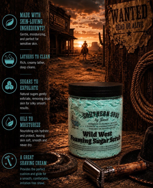 Wild West Foaming Sugar Scrub