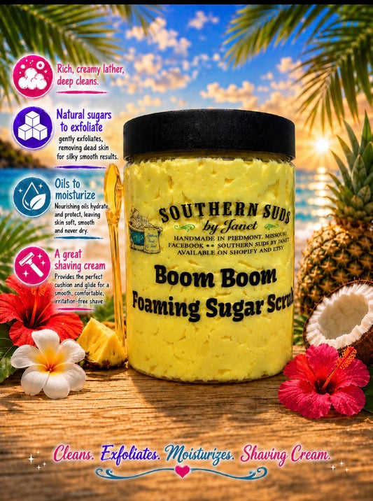 Boom Boom Foaming Sugar Scrub (my version of Bum Bum)