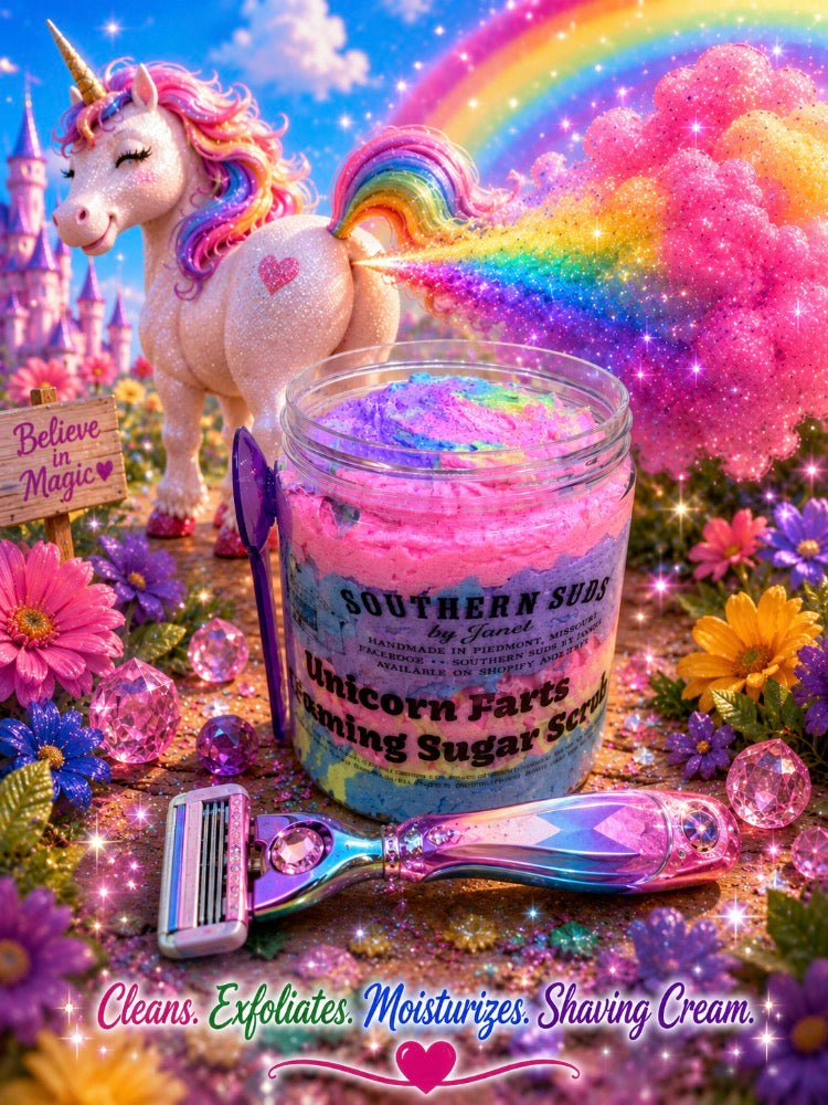 Unicorn Farts Foaming Sugar Scrub