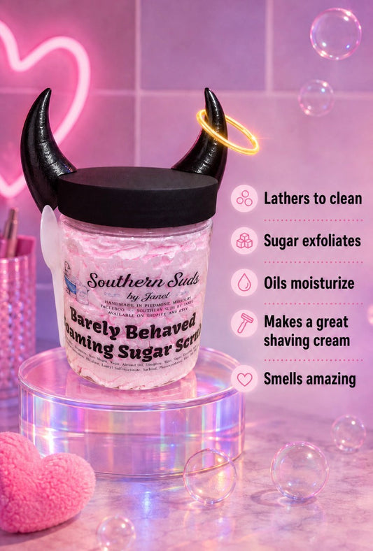 Barely Behaved Foaming Sugar Scrub (my version of Beija Flor 68)