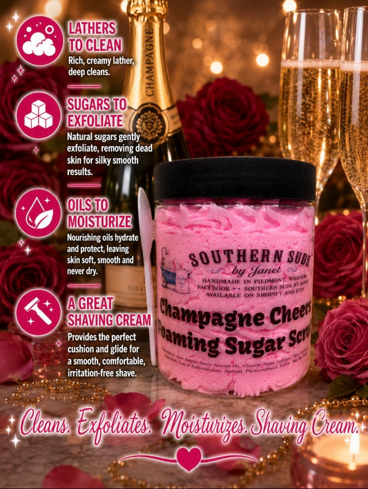 Champagne Cheers Foaming Sugar Scrub (my version of Champagne Toast)