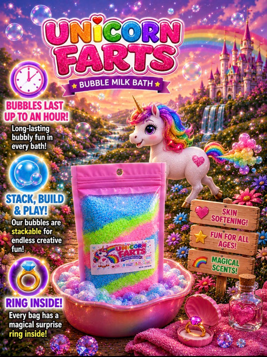 Unicorn Farts Kid's Bubble Milk Bath