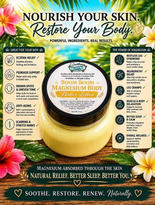 Boom Boom Magnesium Body Butter Lotion (my version of Bum Bum)