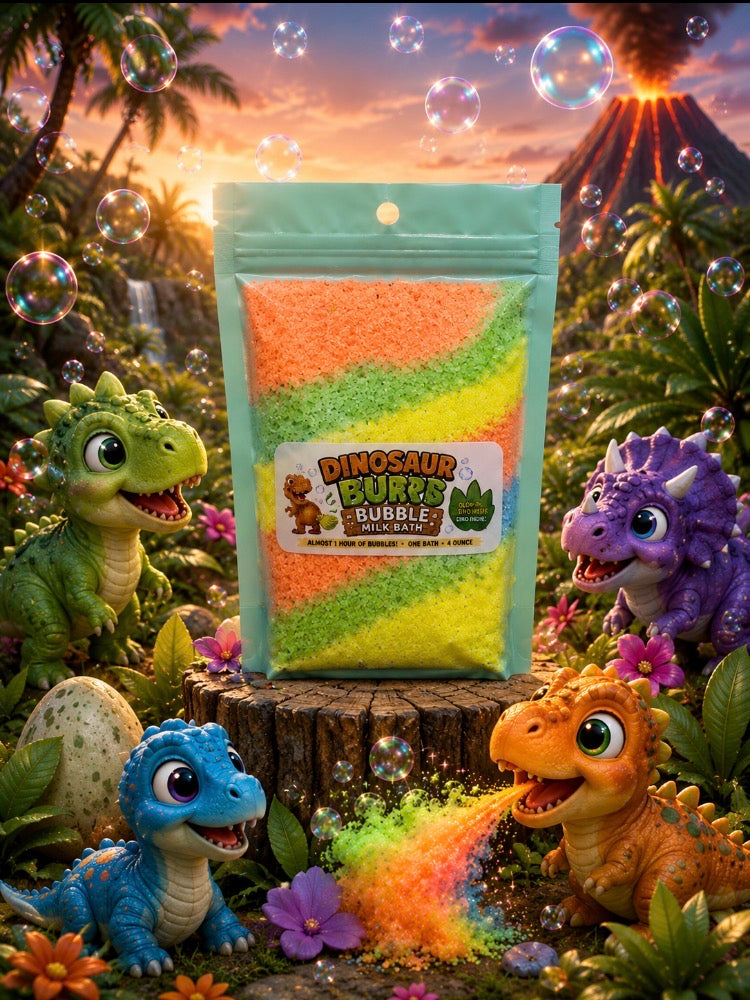 Dinosaur Burp Kid's Bubble Milk Baths