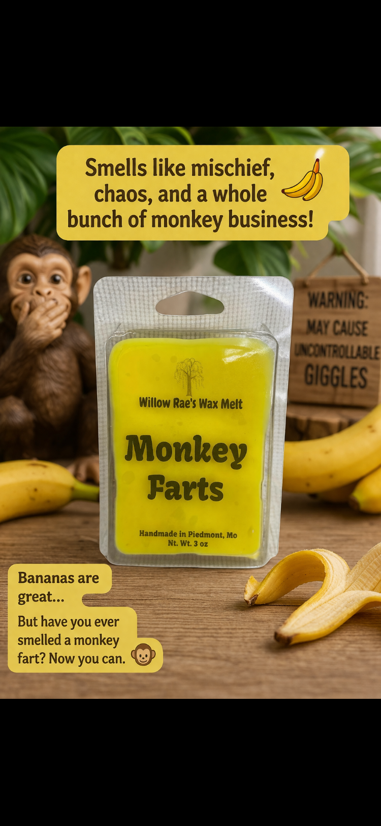 Monkey Farts Wax Melt