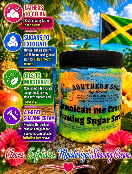 Jamaican Me Crazy Foaming Sugar Scrub