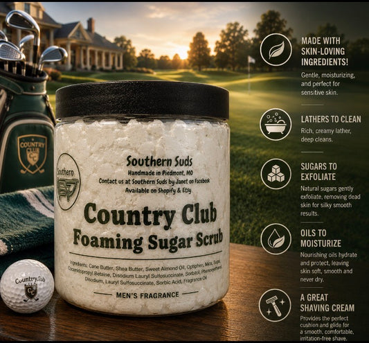 Country Club Foaming Sugar Scrub