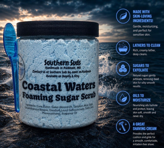 Coastal Waters Foaming Sugar Scrub