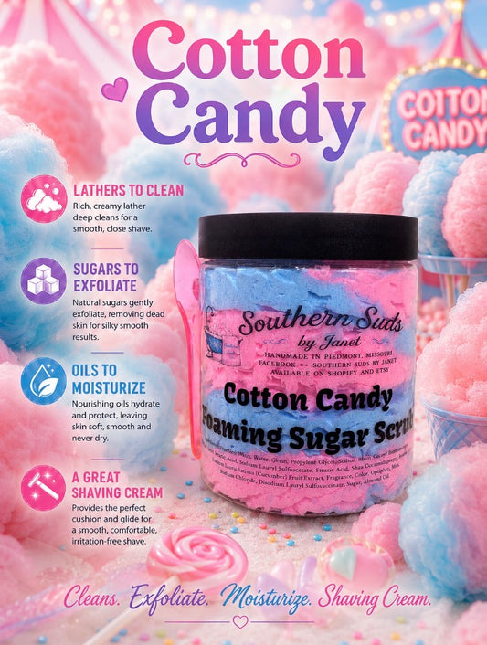 Cotton Candy Foaming Sugar Scrub