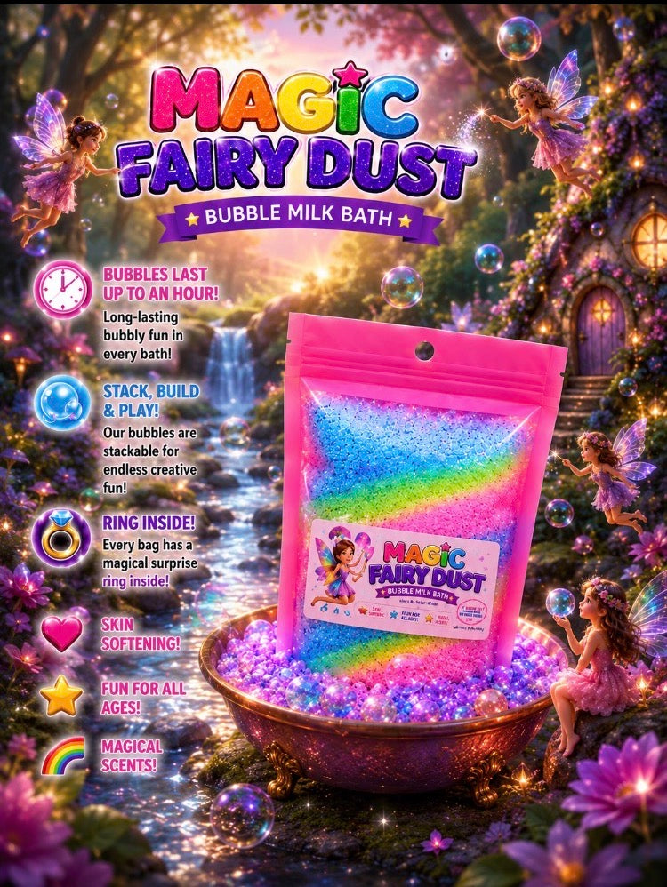 Magic Fairy Dust kids Bubble Milk Bath