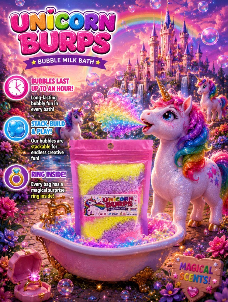 Unicorn Burb Kid's Bubble Milk Bath