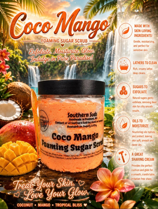 Coco Mango Foaming Sugar Scrub