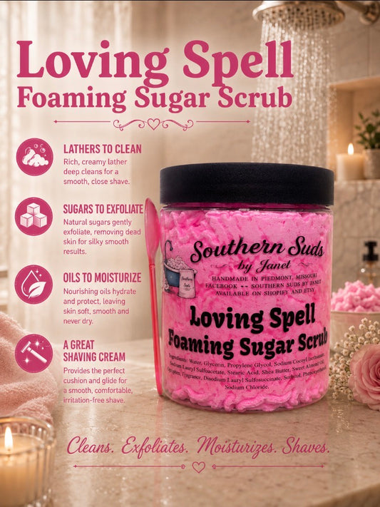 Loving Spell Foaming Sugar Scrub Foaming Sugar pScrub (Copy)