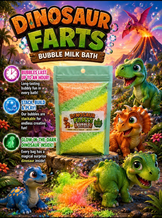 Dinosaur Farts Kid's Bubble Milk Bath